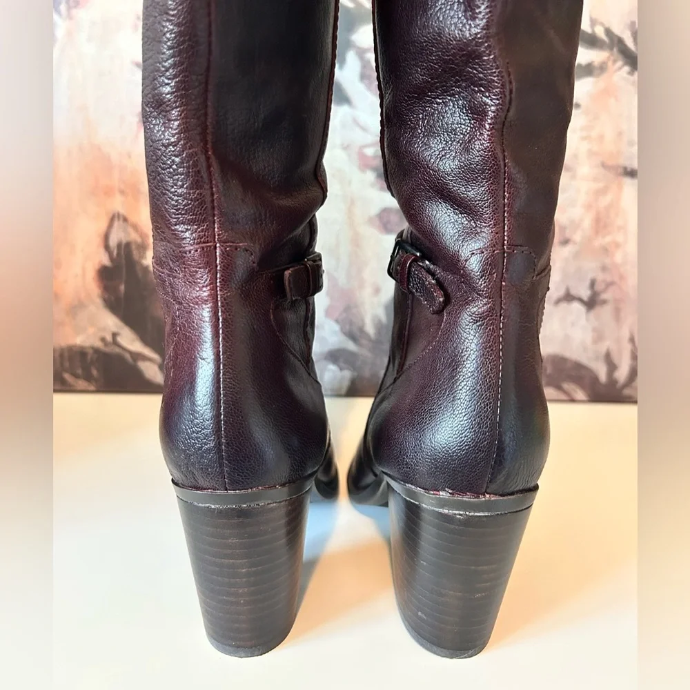 New Naturalizer Women's Leather Boots in Wine Color- Size 6- New without box - Picture 6 of 11